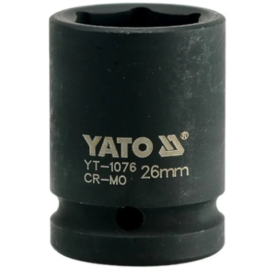 CUBO CORTO HEXAGONAL DE IMPACTO DE C-3/4″ X 26MM YATO Ref.YT-1076