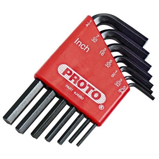 JUEGO LLAVE ALLEN 7 PZAS DE 1/4″ A 5/64″ PROTO – Ref.J4982