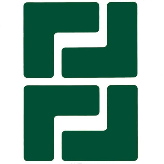 ESQUINERO COLOR VERDE DIMENSIONES 2 IN W  X 5 IN L , CÓDIGO 104431, MARCA BRADY – 104431