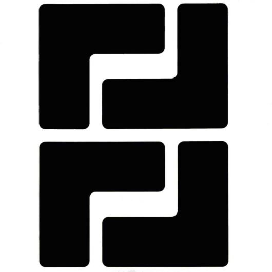 ESQUINERO COLOR NEGRO, MARCA BRADY DIMENSIONES 2 IN W  X 5 IN L, CÓDIGO 104434 – 104434