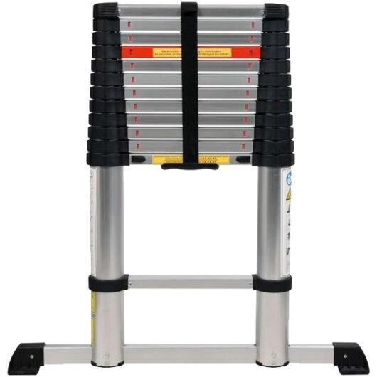ESCALERA TELESCOPICA DE ALUMINIO 3.8M 13 PELDAÑOS MARCA YATO Ref.17701
