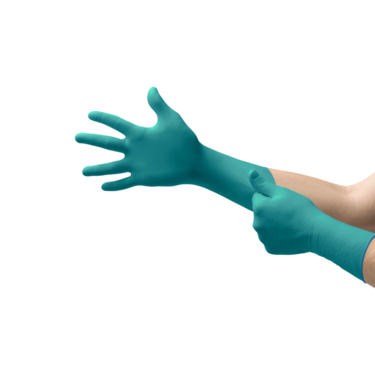 GUANTE DESECHABLE RESISTENCIA QUIMICA CODIGO 93-260, MARCA ANSELL, MATERIAL NITRILO/NEOPRENO, COLOR VERDE, TIPO II, CATERGORIA III – Ref.93-260