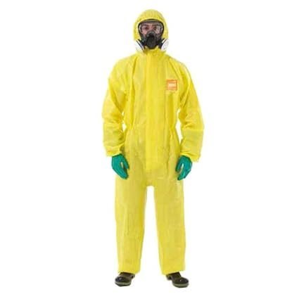 TRAJE DE PROTECCION QUIMICA ALPHATEC 3000 - MODELO 111, CONTRA SALPICADURAS Y SPRAYS LIQUIDOS, TECNOLOGÍA DE BARRERA QUÍMICA MULTICAPA CÓMODA Y DURADERA, CON CAPUCHA DE 2 PIEZAS, CIERRE DE CREMALLERA DOBLE, PUÑOS DOBLES, ELÁSTICO EN CAPUCHA, CINTURA, PUÑO - Ref.YE30-W-38-111/XL