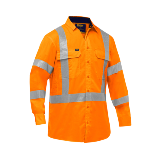 CAMISA DE MANGA LARGA CLASE 3, ESPALDA EN X, BOLSILLOS EN EL PECHO, BOTONES – Ref.313M6490X