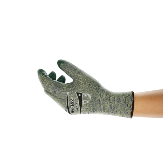 GUANTES RESISTENTE A CORTE PARA TRABAJO MEDIANAMENTE EXIGENTE, TECNOLOGIA INTERCEPT OFRECE LA POSIBILIDAD DE MANIPULAR PIEZAS Y CUCHILLAS AFILADAS.  PROTECCION CORTES ANSI NIVEL 4, RECUBIERTP ESPUMA DE NITRILO, FORRO KEVLAR SPANDEX. ACERO INOXIDABLE. EN38 – Ref.11-511