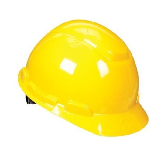 CASCO AMARILLO 3M  CON INDICADOR UV  4 PUNTOS  SUSPENSIÓN TIPO MATRACA NORMA ANSI Z89.1-2009 TIPO 1, CLASE C, G Y E – H-702V
