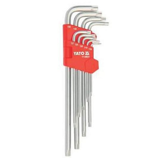 JUEGO DE 9 LLAVE TORX LARGAS DE T10 A T50 MODELO:YT-58827 YATO Ref.YT-58827