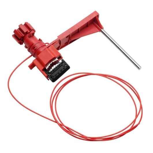 BLOQUEO DE VALVULA  UNIVERSAL PEQUENA CODIGO 51388 MARCA BRADY LATON,NYLON REFORZADO CON FIBRA DE VIDRIO ,ACERO INOXIDABLE,LONGITUD DEL CABLE 8 PIES.1.1” – 51388