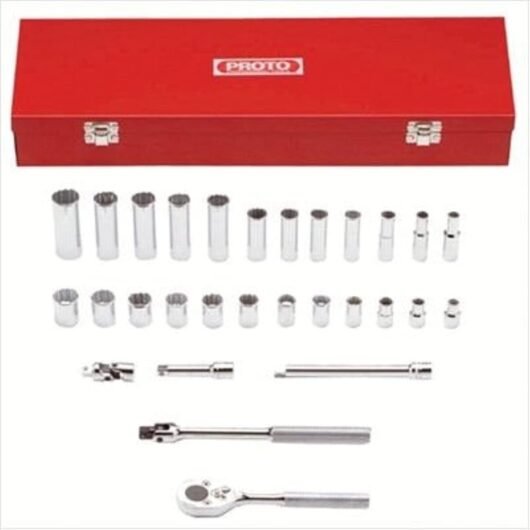 JUEGO DE 29 CUBO CORTO Y LARGO C-3/8″  DE 8MM A 19MM MODELO:J52222 PROTO – Ref.J52222