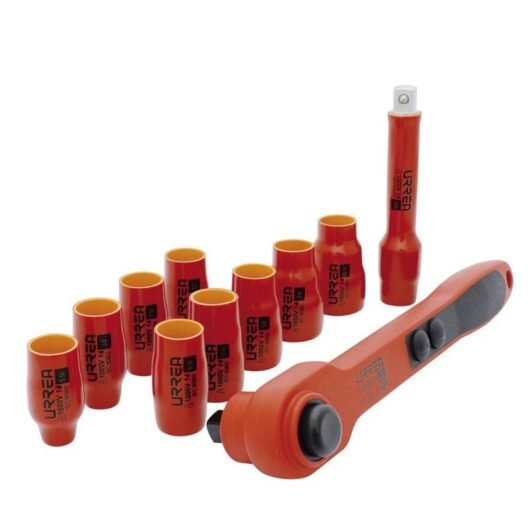 JUEGO DE 11 CUBO CORTO C-1/2″ DE 5/16″ A 15/16″ AISLADO A 1000V MODELO:5400V URREA – Ref.5400V