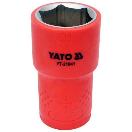 CUBO CORTO HEXAGONAL C-1/2″ DE 21MM AISLADO A 1000V MODELO:YT-21041 YATO Ref.YT-21041