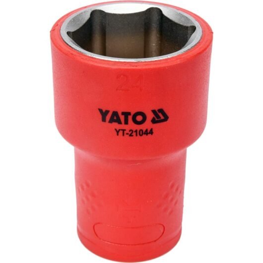 CUBO CORTO HEXAGONAL C-1/2″ DE 24MM AISLADO A 1000V MODELO:YT-21044 YATO Ref.YT-21044