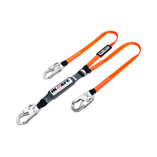 ESLINGA EN Y CON ABSORBEDOR Y GANCHO 3/4 / 1,8M –  Ref.IN8021-1