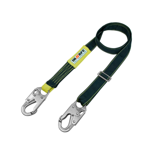 ESLINGA DE POSICIONAMIENTO REGULABLE, NOMEX/KEVLAR, GANCHOS 3/4 , RESISTENTE A TRABAJOS DE SOLDADURA, NORMA ASTM F887-16, ANZI Z359.1 ANZI Z359.12, CODIGO IN 8041-KR MARCA INSAFE –  Ref.IN8041-KR