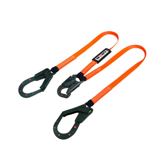 ESLINGA DE POSICIONAMIENTO EN Y REGULABLE DIELECTRICA, GANCHOS 21/4 Y ¾, CAPACIDAD DE CARGA DIELECTRICA 9KV, CONSTURA EN HILO BLANCO, ANSI Z359.1 ANSI Z359.12, CODIGO IN8042-D, MARCA INSAFE –  Ref.IN8042-D