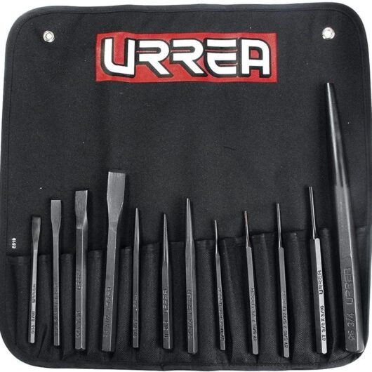 JUEGO DE 12 CINCEL , PUNZONES Y BOTADORES MODELO:NO.5 URREA – Ref.NO.5