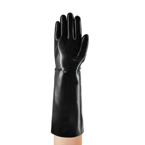 GUANTE NEOPRENO DE 18”, COLOR NEGRO, RESISTENTE CONTRA ACEITES, ACIDOS, CAUSTICOS, ALCOHOLES, CUMPLE CON EN 420: 2003 + A1: 2009; CATEGORÍA III, CODIGO 09-928 SIZE 10 MARCA ANSELL - Ref.09-928/10 - Imagen 4