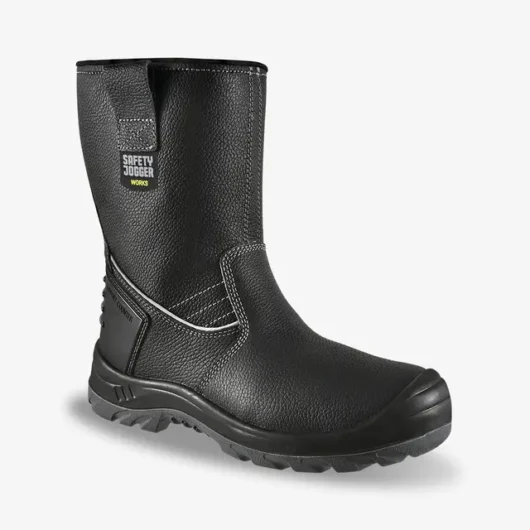 BOTA SOLDADOR S3P COLOR NEGRO, POLIURETANO, FORRO PARA TRABAJAR EN CALIENTE  ANTIESTÁTICO, RESISTENTE A LA PERFORACIÓN SUELA Y PUNTERA DE ACERO  RESISTENTE A CHOQUE DE 200 J, REPELENTE AL AGUA, ACEITES MINERALES Y ÁCIDOS DÉBILES – BESTBOOT