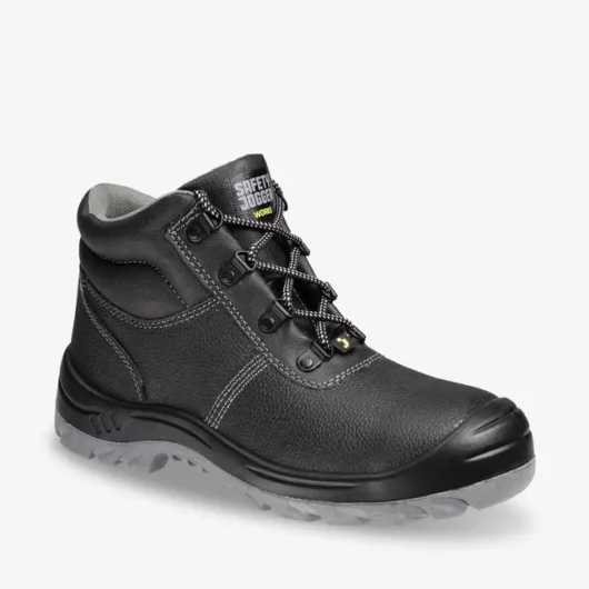 BOTA DE SEGURIDAD S3 RESISTENTE AL ACEITE, CON SUELA ANTIPERFORACIÓN, ANTIDESLIZANTE, DE DISIPACIÓN ESTÁTICA, CUERO IMPERMEABLE, PUNTERA Y PLANTILLA DE ACERO  MARCA SAFETY JOGGER MODELO BESTBOY SISE CUMPLE CON EN 344-1 – BESTBOY
