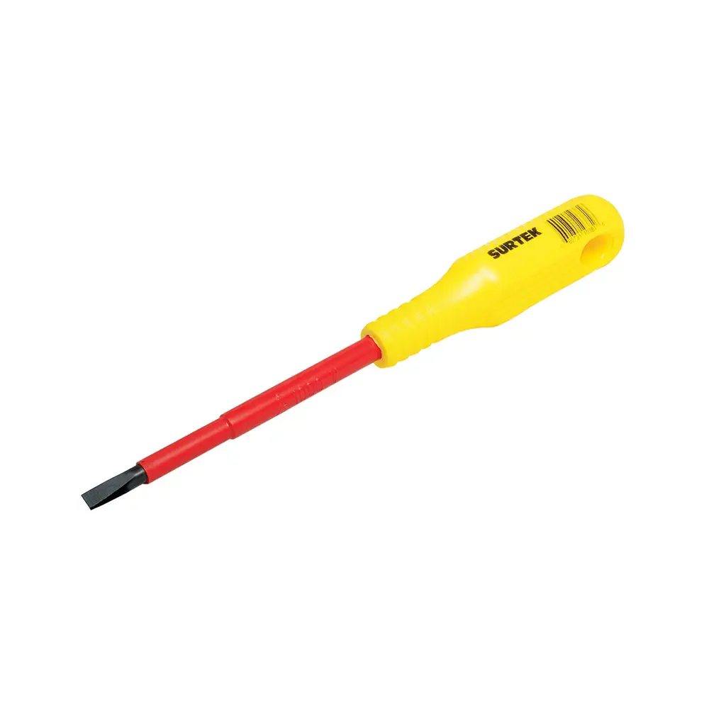 DESTORNILLADOR PLANO DE 7/32" X 5" AISLADO A 1000V SURTEK - D415V