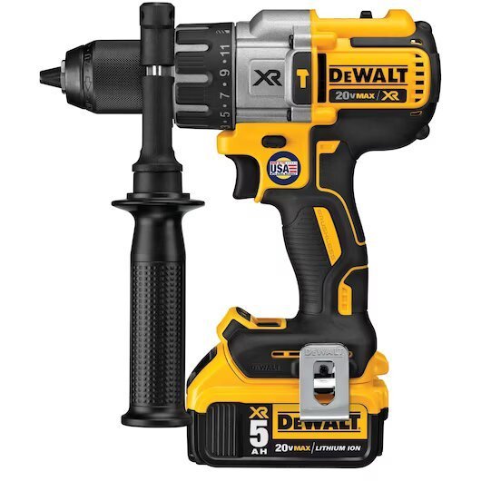 TALADRO PERCUTOR DE 1/2″ 20V MAX* LI-ION + 2 BATERÍAS (5.0AH) + CARGADOR DEWALT – Ref.DCD996P2