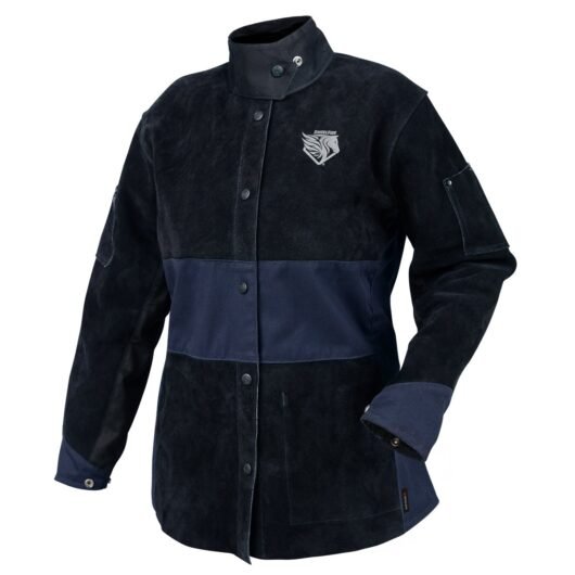 CHAQUETA DE SOLDADURA HÍBRIDA ANGELFIRE® PARA MUJER, AZUL MARINO Y NEGRO, SIZE M, MARCA BLACK STALLION – Ref. JH1515-NB/M