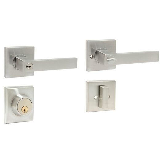 JUEGO DE CERRADURA PARA PUERTA COLOR: PLATIADO MODELO:LTA8010 LOCK/SURTEK – LTA8010