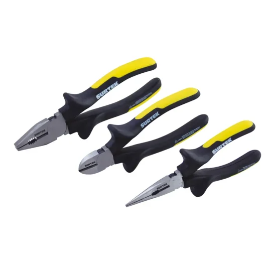 JUEGO DE 3 PINZAS AISLADA 1000V MAXSTELL VDE REF:P06V SURTEK – P06V