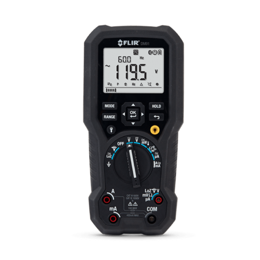 MULTÍMETRO TRMS INDUSTRIAL CON REGISTRO DE DATOS (INALÁMBRICO FLIR – DM91