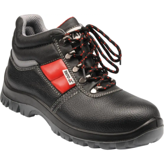 BOTA INDUSTRIAL DE CUERO CON PUNTA DE ACERO TALLA 40, MARCA YATO Ref.YT-80795-40