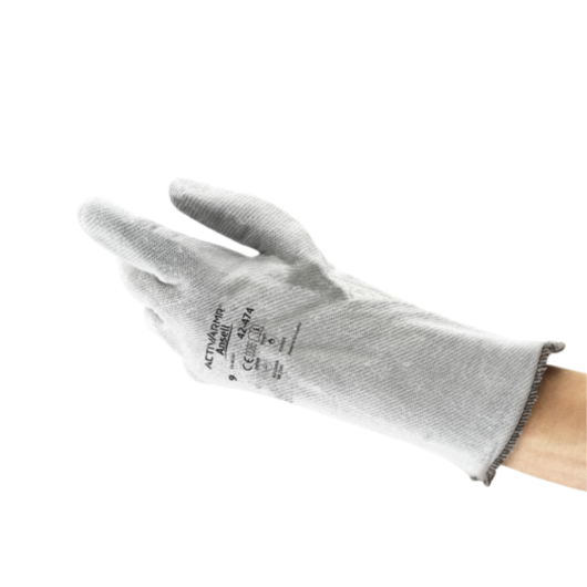 GUANTES ACTIVARMR RESISTENTES AL CALOR CON PROTECCION COMPLETA PARA MANO Y MUÑECA, DISEÑADO PARA LA MANIPULACIÓN INTERMITENTE DE OBJETOS CALIENTES HASTA A 250ºC / 400°F, ALTA RESISTENCIA FRENTE A CORTES, PEQUEÑAS HERIDAS Y LA ABRASIÓN, MATERIAL: POLIÉSTER – Ref.42-474