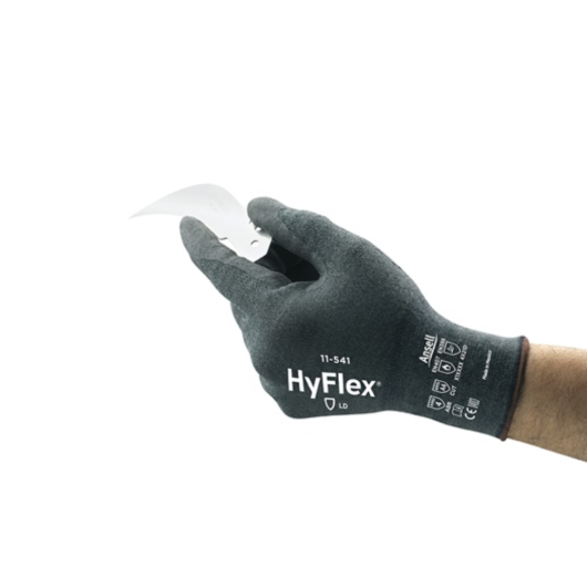 GUANTE PALMA RECUBIERTA CON INTERCEPT, ESPUMA DE NITRILO, FORRO KEVLAR, NYLON, SPANDEX, ACERO INOXIDABLE, MAGNIFICA PROTECCION A CORTES, EN388 4412, EN407X1XXXX, CODIGO 11-541, MARCA ANSELL – Ref.11-541