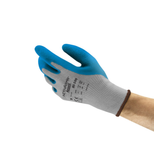 GUANTE POWERFLEX ANSELL DE PUNTO RECUBIERTO LATEX, REF. 80-100 SIZE 9 MARCA ANSELL – Ref.80-100
