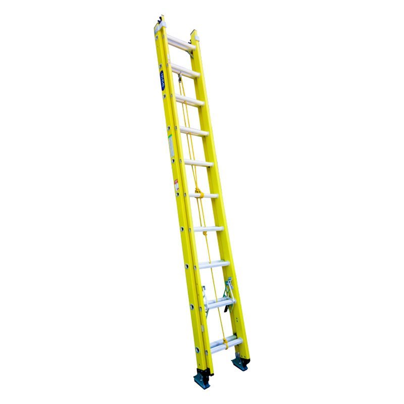 ESCALERA DE EXTENSION DE FIBRA DE VIDRIO 32' 250LB COLOR: AMARILLA MODELO:10483707 INCO - Ref.10483707