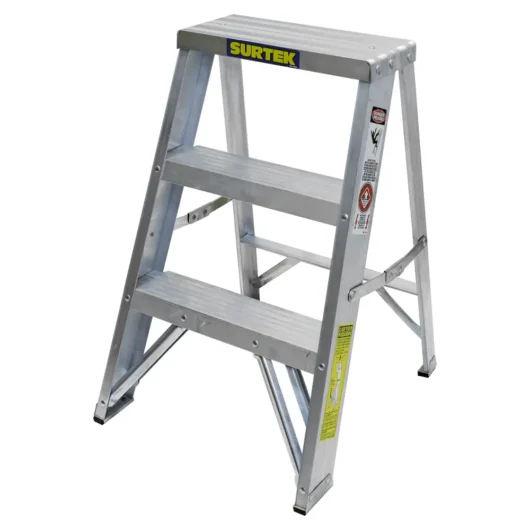 ESCALERA TIPO TIJERA DE ALUMINO  DE 3′ 180 LBS MODELO:TT2  SURTEK – TT2