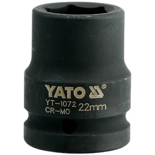 CUBO CORTO HEXAGONAL DE IMPACTO DE C-3/4″ X 22MM YATO Ref.YT-1072
