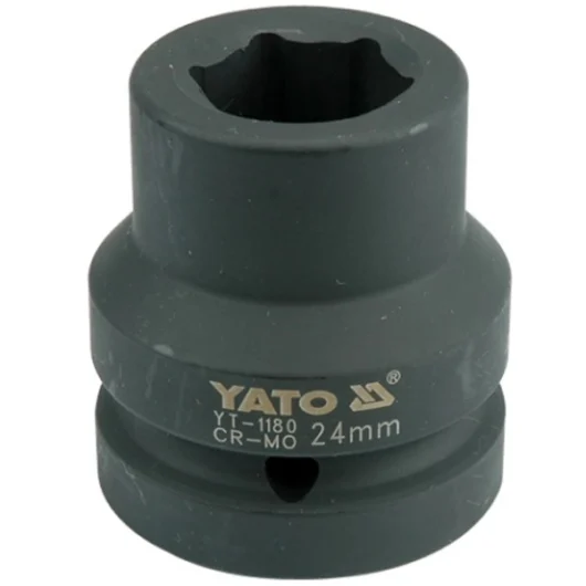 CUBO CORTO HEXAGONAL DE IMPACTO DE C-1″ X 24MM YATO Ref.YT-1180