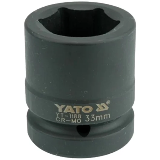 CUBO CORTO HEXAGONAL DE IMPACTO DE C-1″ X 33MM YATO Ref.YT-1188