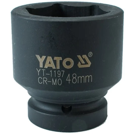 CUBO CORTO HEXAGONAL DE IMPACTO DE C-1″ X 48MM YATO Ref.YT-1197