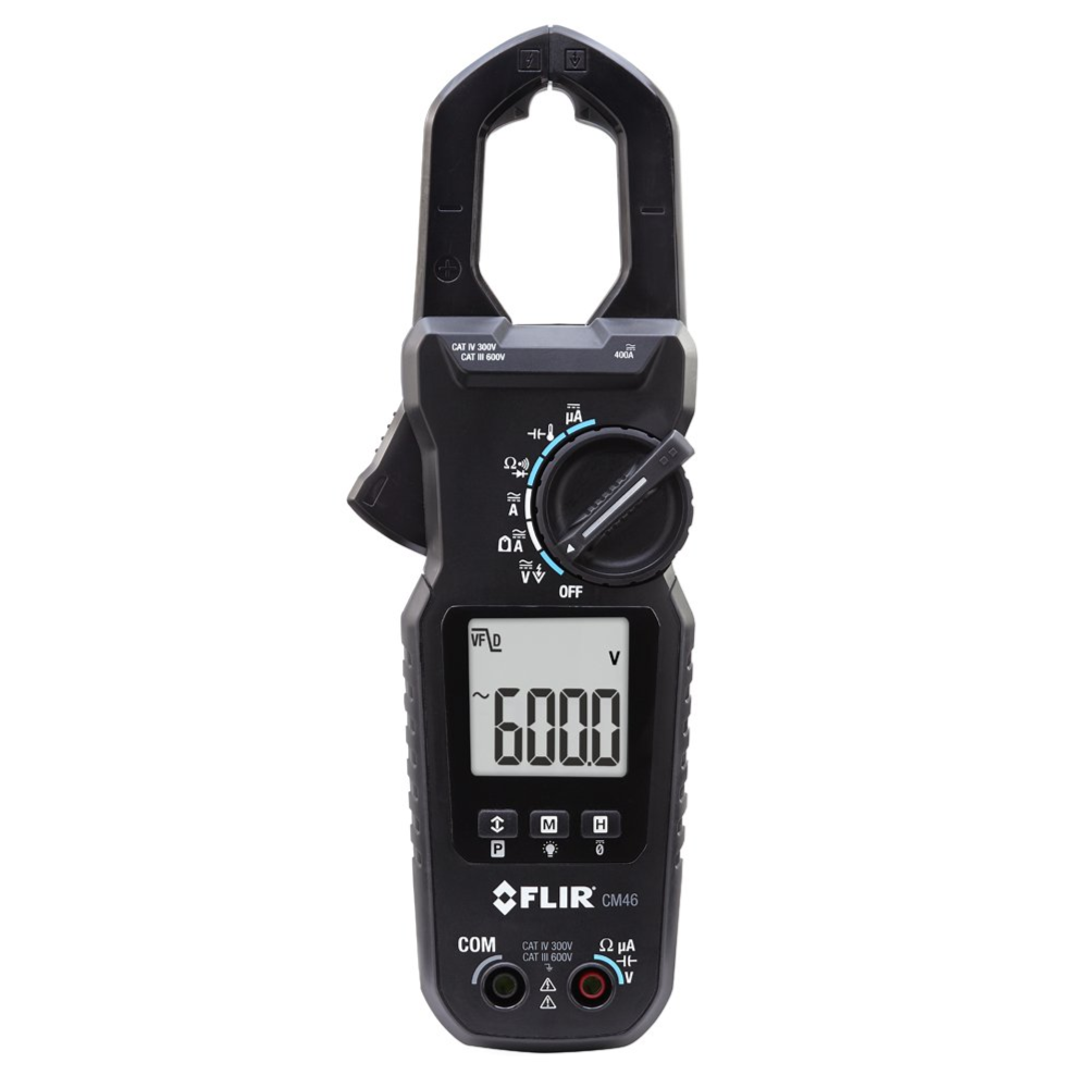 PINZA AMPERIMETRICA PROFESIONAL 600V/400 CC/AC TRUE RMS CON ACCU-TIP CON TIPO DE TEMPERATURA K FLIR - CM46
