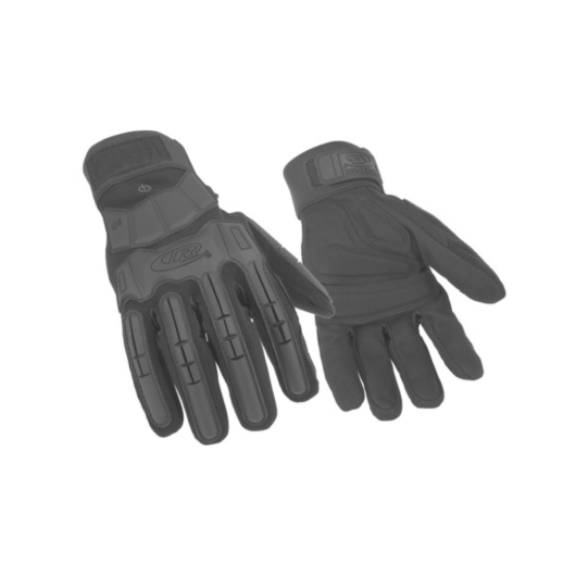 GUANTES RINGERS, PROTECCION CONTRA IMPACTOS CON PALMA ACOLCHADA DE CUERO SINTÉTICO Y COMPATIBILIDAD CON PANTALLAS TÁCTILES, PARA UN MAYOR CONFORT Y FACILIDAD DE USO, COLOR: NEGRO, CUMPLE EN 420:2003 + A1:2009, EN 388, ANSI, REF. R163 MARCA ANSELL – Ref.R163/9