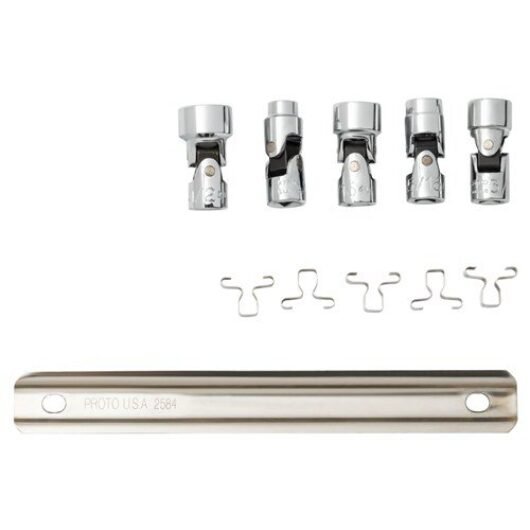 JUEGO DE 5  CUBO ARTICULADOS C-1/4″ X 1/4″,5/16″, 3/8″ , 7/16″ Y 1/2″ PROTO – Ref.J47105