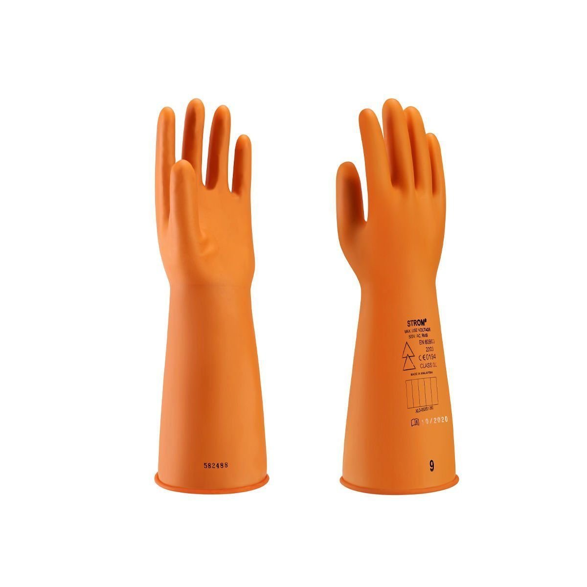 GUANTE DIELETRICO CLASE 3 DE 26,500V AC/39,750CC COLOR:NARANJA/NEGRO SIZE:11 NORMA:ASTMD120:EN 60903 MODELO:3LO-290/S2-410 NOVAX - Ref.3LO-290/S2-410-11