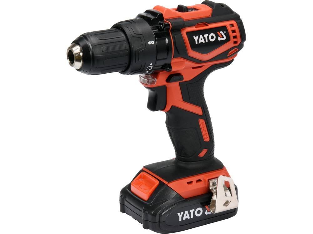 TALADRO/ATORNILLADOR 1/2" 18V LI-LON + 1 BATERIA 2AH + CARGADOR + MALETIN MODELO:YT-82794 YATO Ref.YT-82794