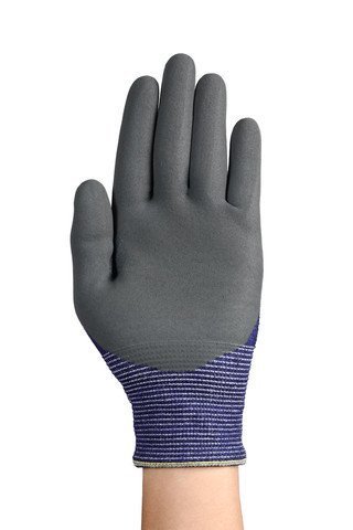 GUANTE DE SEGURIDAD HYFLEX RECUBRIMIENTO DE NITRILO COLOR GRIS ANTIESTATICO NIVEL EN ISO C/ANSI A3 MAS FINOS Y LIGEROS QUE OFRECEN DURABILIDAD 100% MAYOR EPI TRANSPIRABLE CON AGARRE SUPERIOR REF. 11-561 ANSELL - Ref.11-561 - Imagen 2
