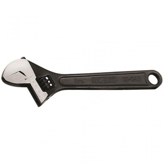 LLAVE AJUSTABLE DE 6″ FOSFATADA NEGRA REF:89-045LA STANLEY – Ref.89-045LA