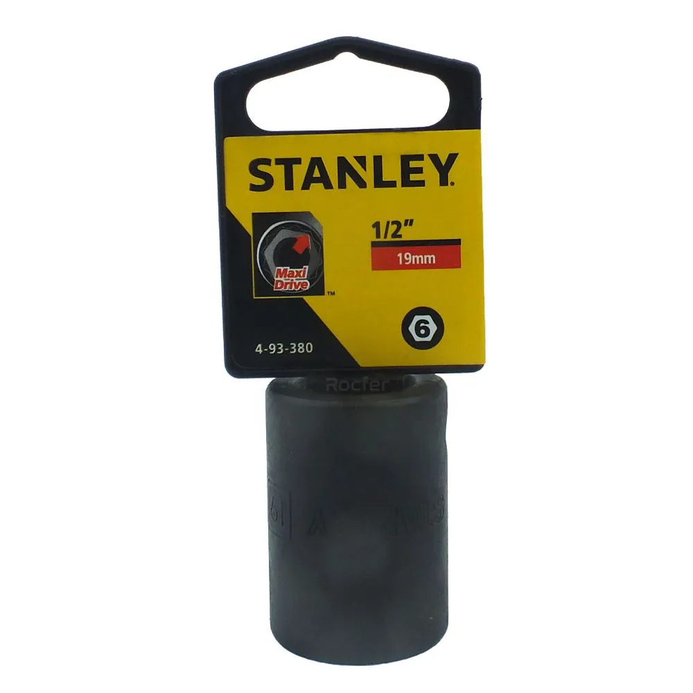 CUBO CORTO DE IMPACTO HEXAGONAL C- 1/2  19MM STANLEY - Ref.4-93-380